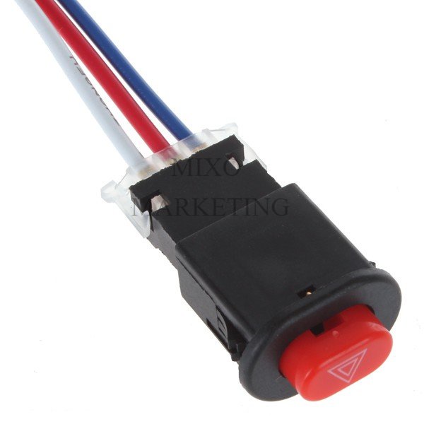 Heavy Duty Motorcycle Double Flash Dangerous Lamp Mini Hazard Switch ...