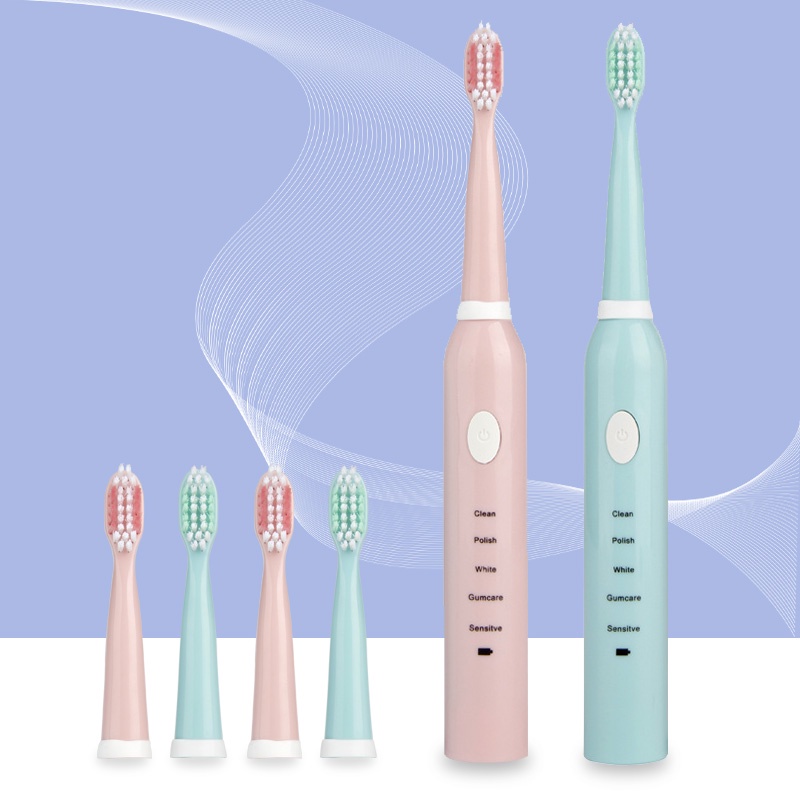 Adult Electric Toothbrush USB Charging Ipx7 Waterproof Five Brushing