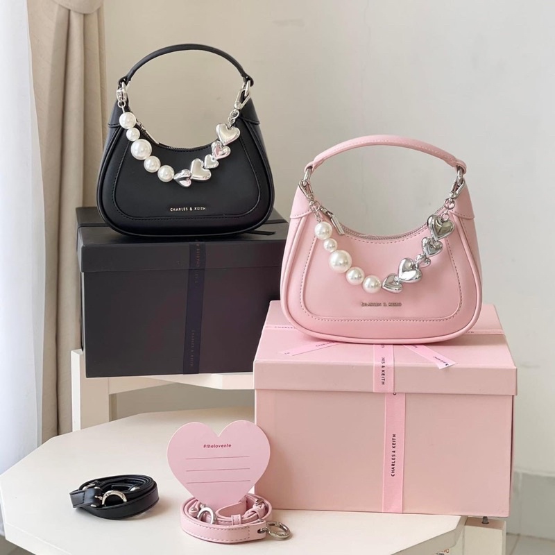 gift set mini hobo bag pink