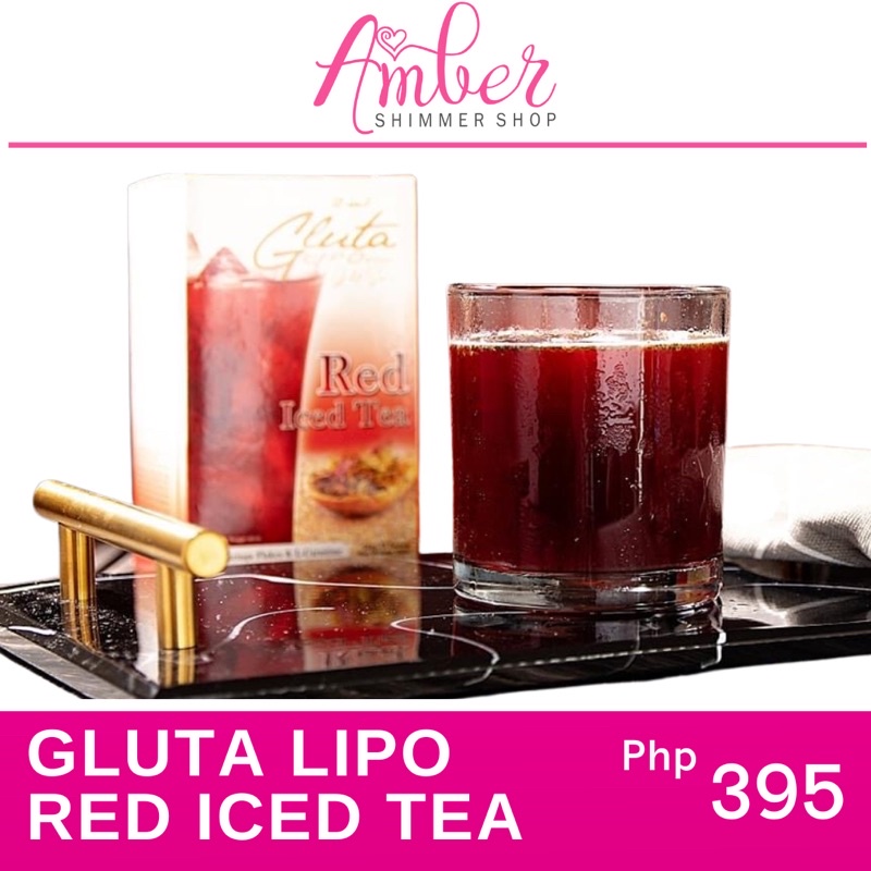 Gluta Lipo Red Iced Tea (10 sachet) Shopee Philippines