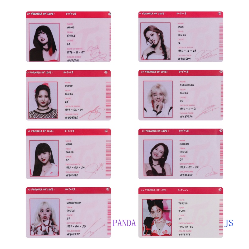 TWICE 3rd Album Formula Of Love : O+T=3 Official Index Postcard [Mina - 11