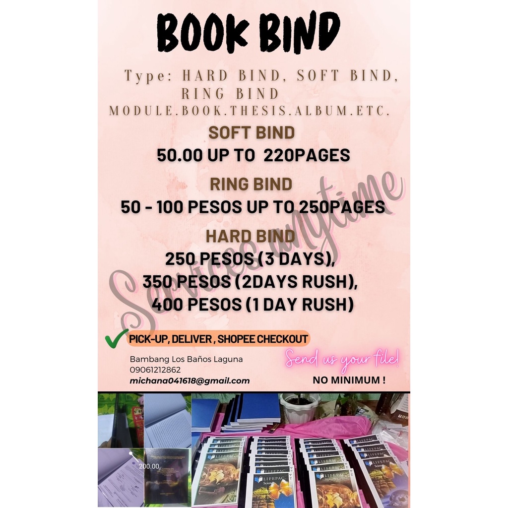 book bind thesis price philippines