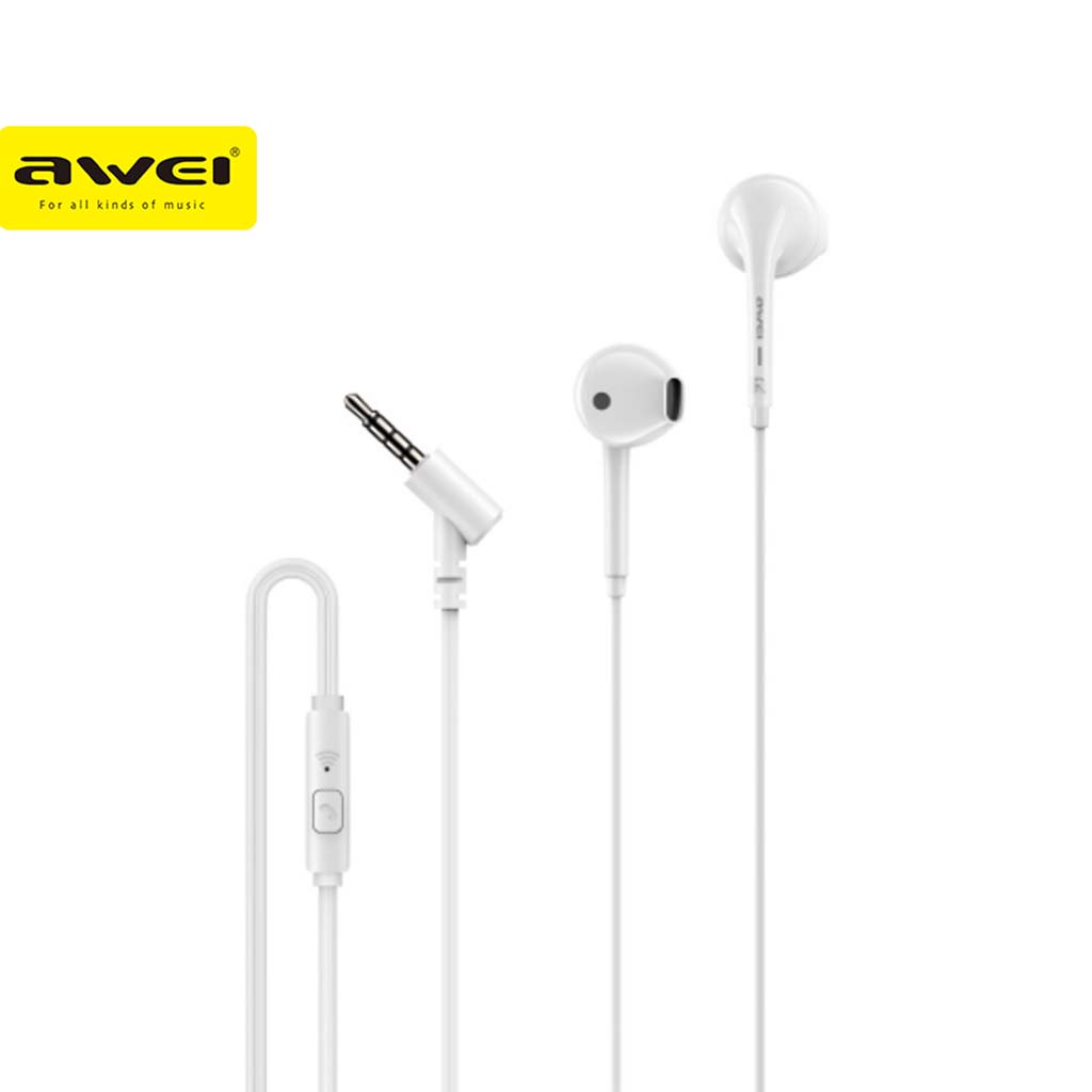 Awei PC7 3.5mm Wired InEar Earphones Jack Earbuds Stereo Bass