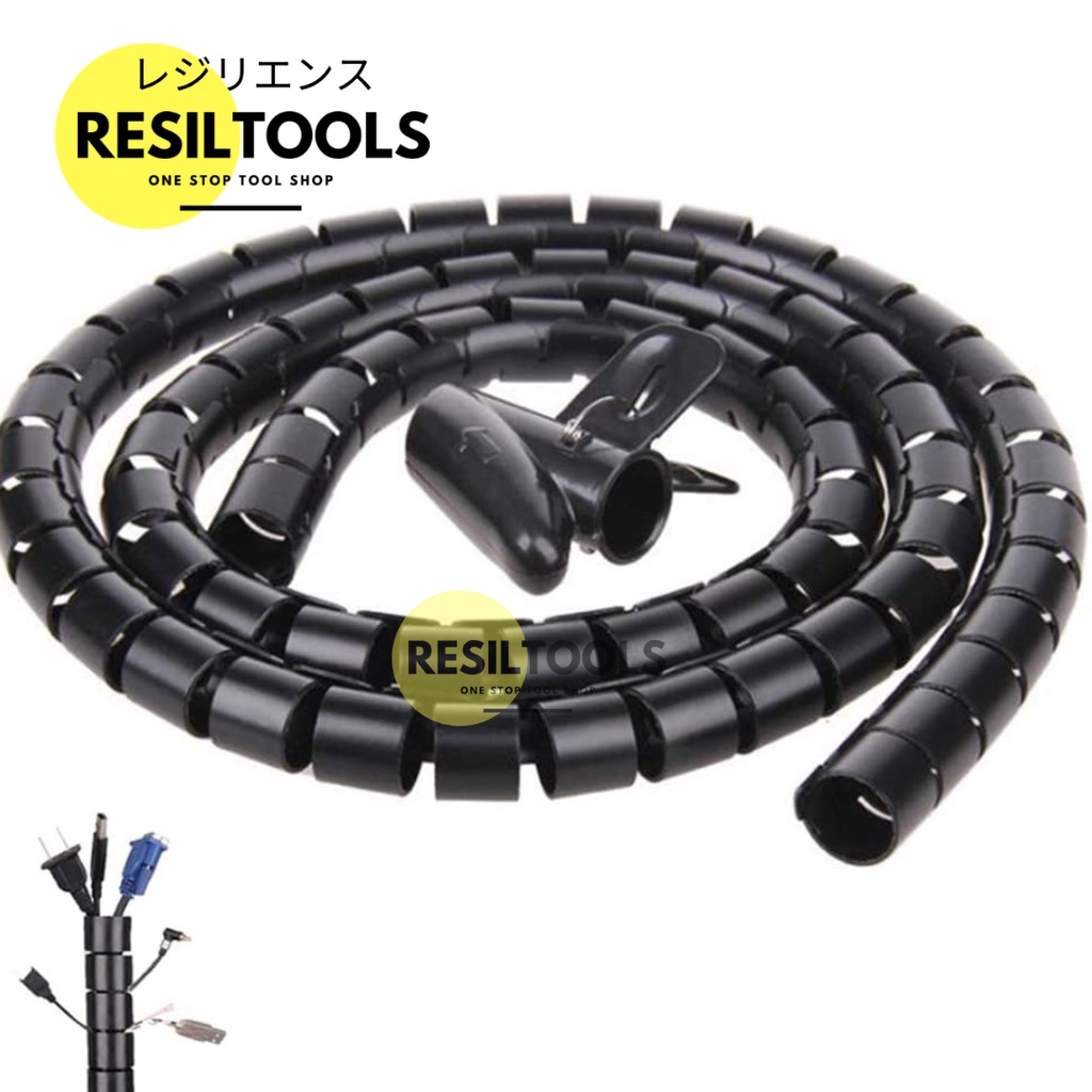 Spiral Cable Zip Wrap 8mm Hose Coating Electrical Cable Protector ...