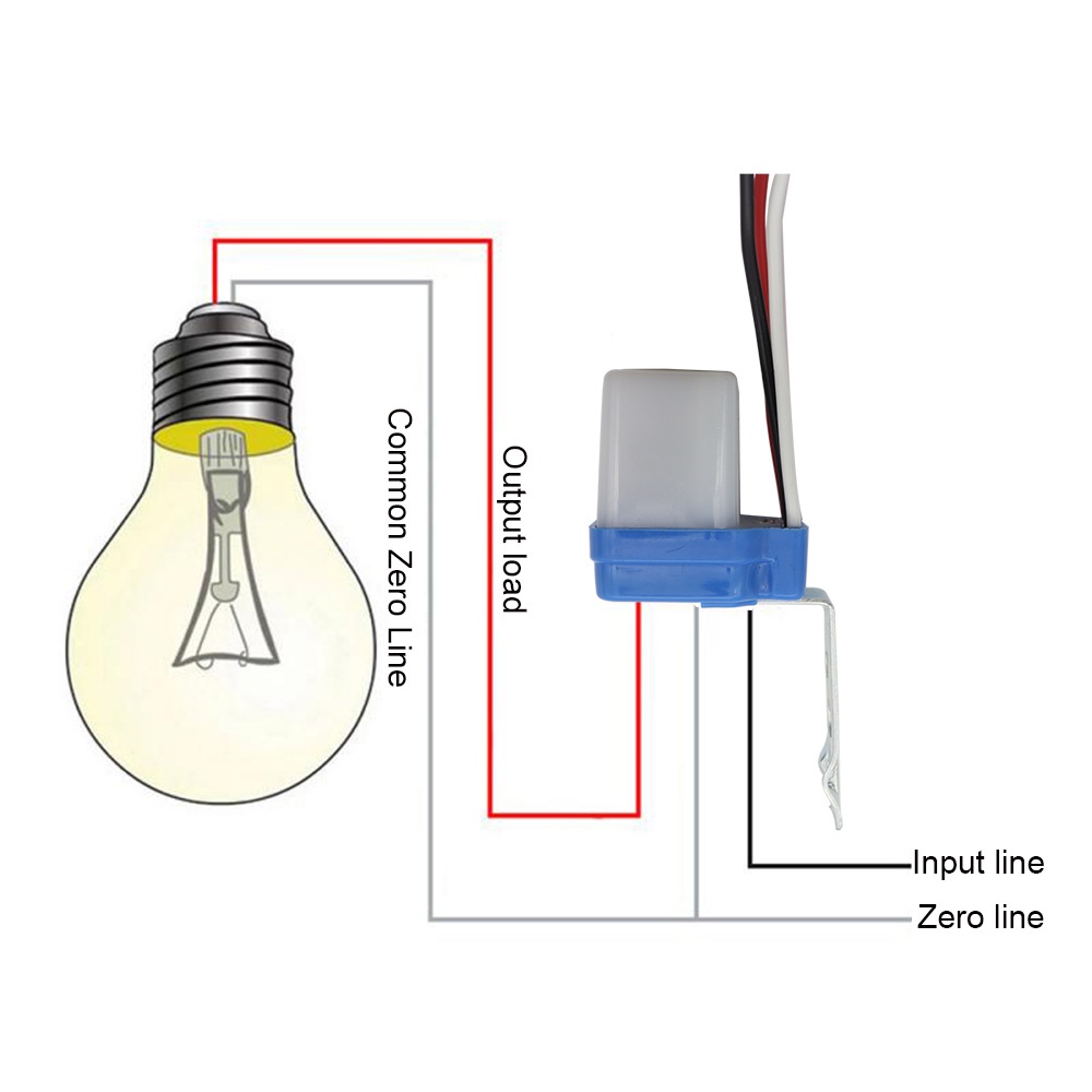 12V/110V/220V DC AC 50-60Hz Photo Control Photoswitch Sensor Switch ...