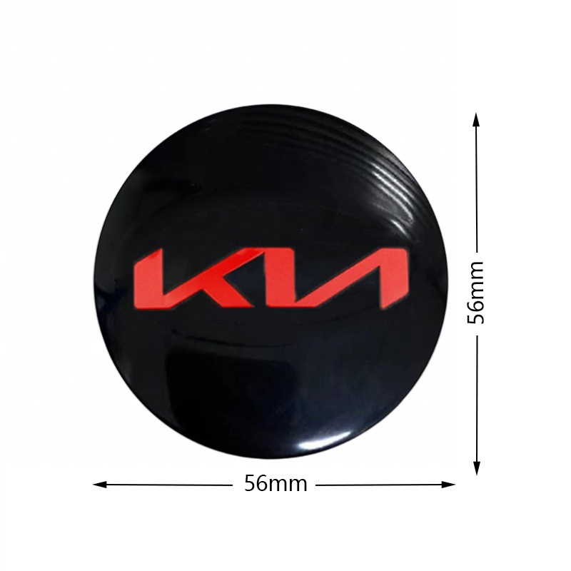 4pcs 56MM Car Wheel Center Hubcaps Cover Sticker for KIA Morning Forte ...