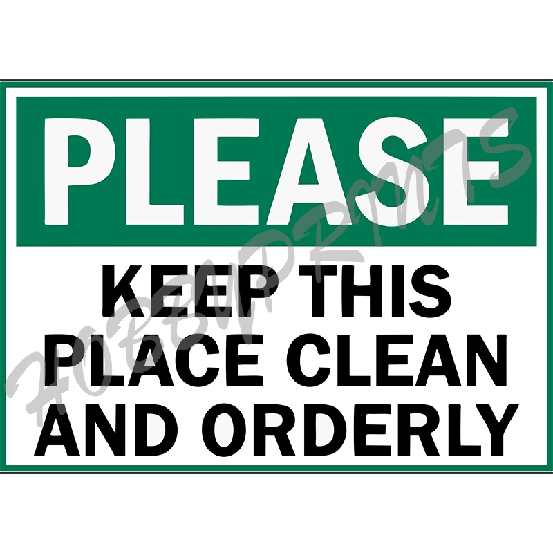 Laminated Signages | Keep Place Clean | Signages | Sign Boards ...