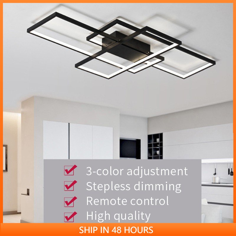 Tricolor Nordic Ceiling Light Ceiling Remote Control Dimming Led