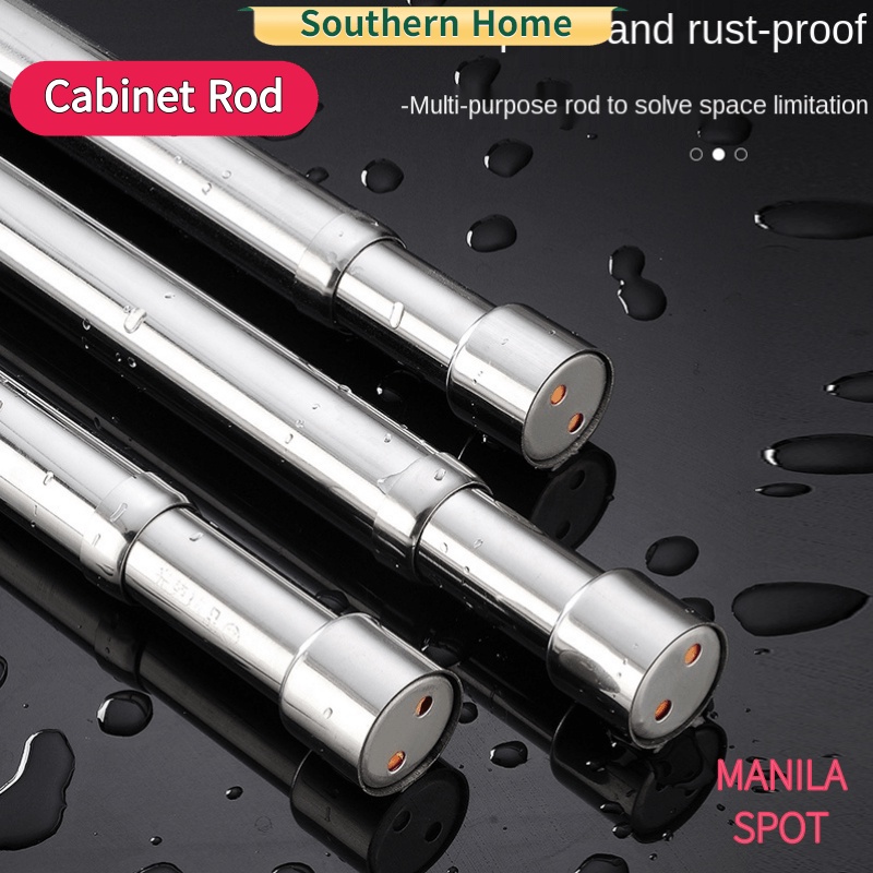 A52 COD【Manila】Stainless Steel Rod Adjustable Rod Clothes Rod