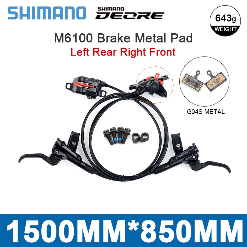 Shimano Deore XT M8100 Hydraulic Brake ICE Tech SLX M7100 M6100 MTB Brakes Left Right 900/1600mm