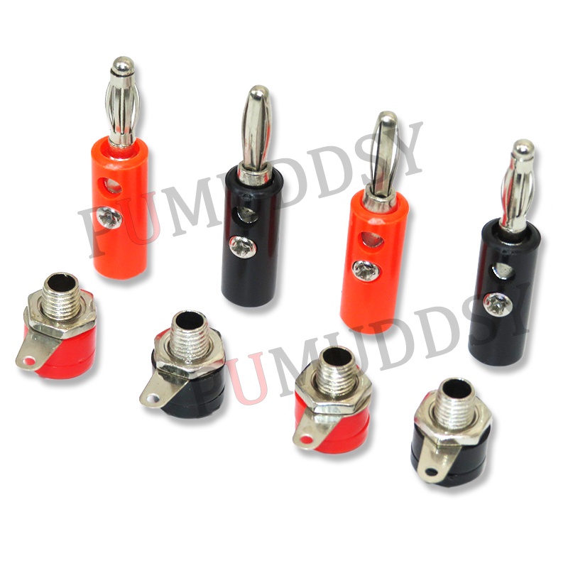 Banana Plug/Lantern Head Red And Black 4mm 10PCS Test Plug Solderless ...
