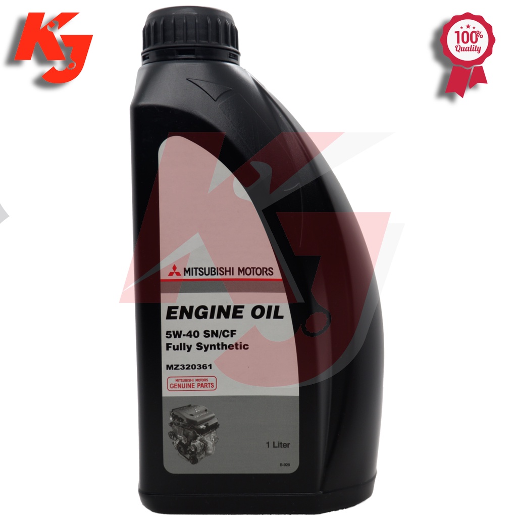 MITSUBISHI MOTORS ENGINE OIL 5W-40 SN/CF FULLY SYNTHETIC | Shopee ...
