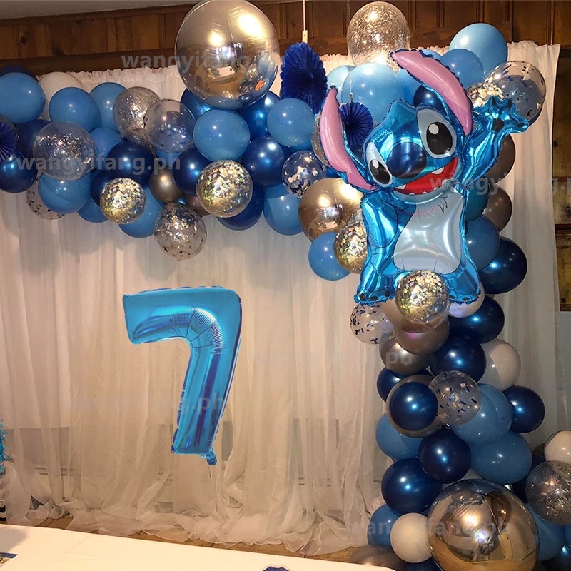 1set Lilo Stitch Arch Kit Garland Foil Helium Balloon Baby Shower ...