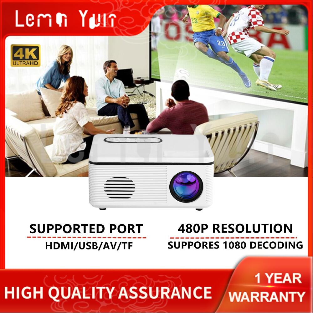 Micro Projector Support 1080P Interface HDMI/USB/AV/TF | Shopee Philippines
