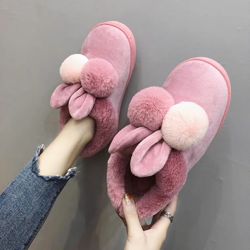 Rabbit hot sale ear slippers