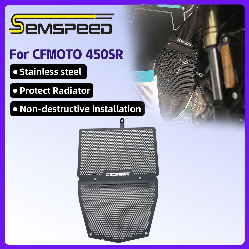 【SEMSPEED】For CFMoto 450SR 2022-2024 Model Motorcycle Grille Radiator ...