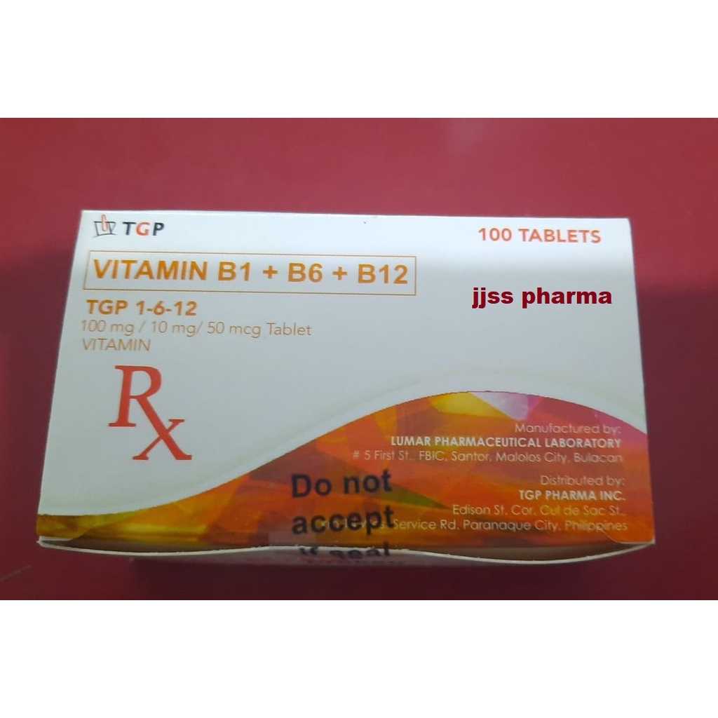 (hot)Vitamin B Complex B1 + B6 + B12 TGP 1612 Multivitamins for Nerve