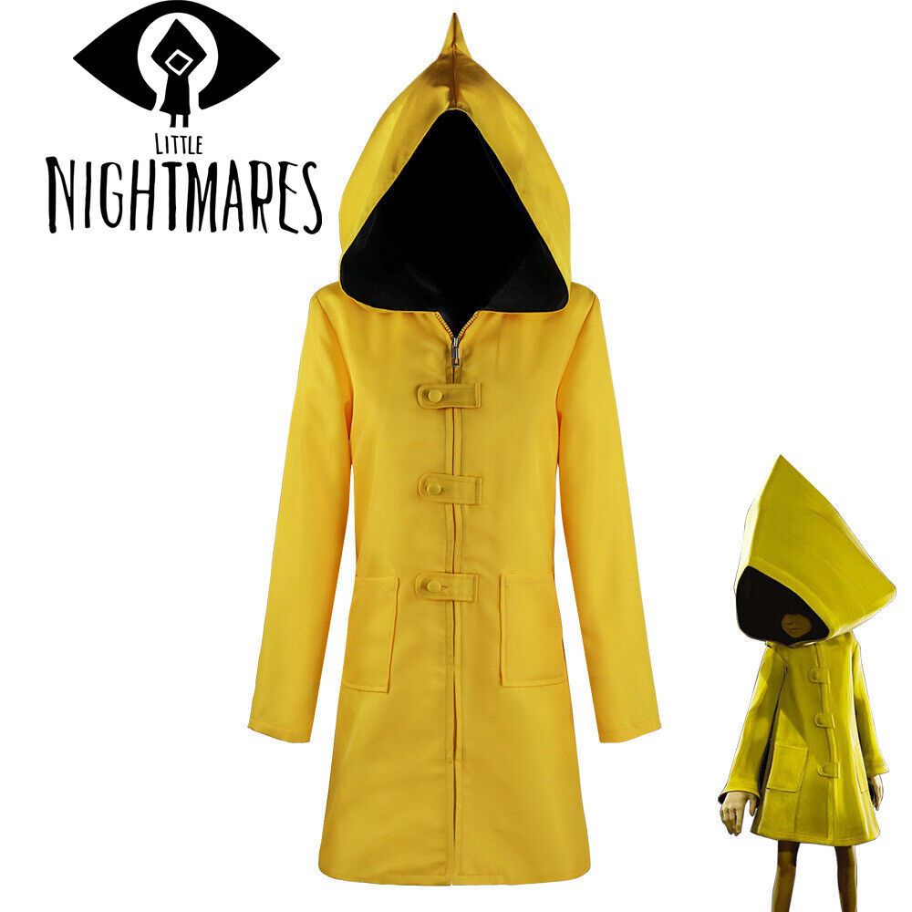 Little Nightmares 2 Six Kids Adult Cosplay Costume Hooded Raincoat ...