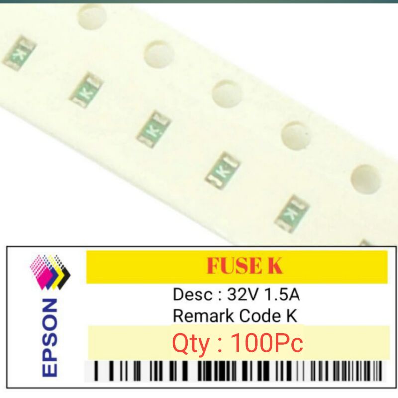 100pcs Fuse K Use For Mainboard Epson Fuse Code Marked K Fuse K Epson ...