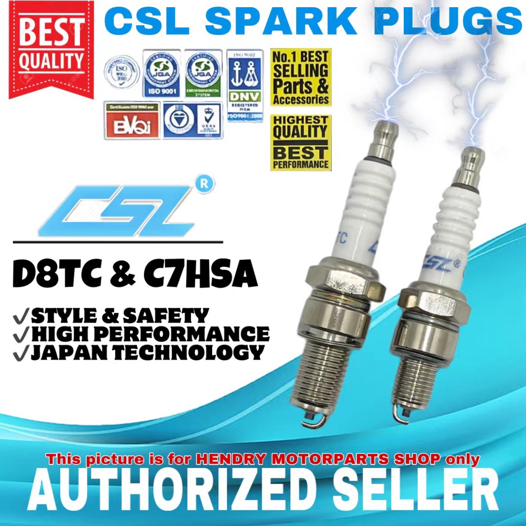 HDR ┊ HIGH PERFORMANCE SPARK PLUGS TMX D8TC & XRM C7HSA MOTORCYCLE ...