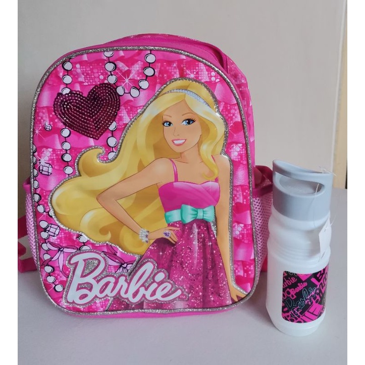  Backpack - Barbie - Large Backpack with Water Bottle