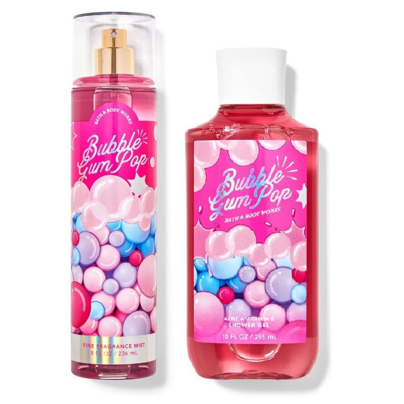 Bath and Body Works Bubble Gum Pop Fine Fragrance Body Mist 8 oz