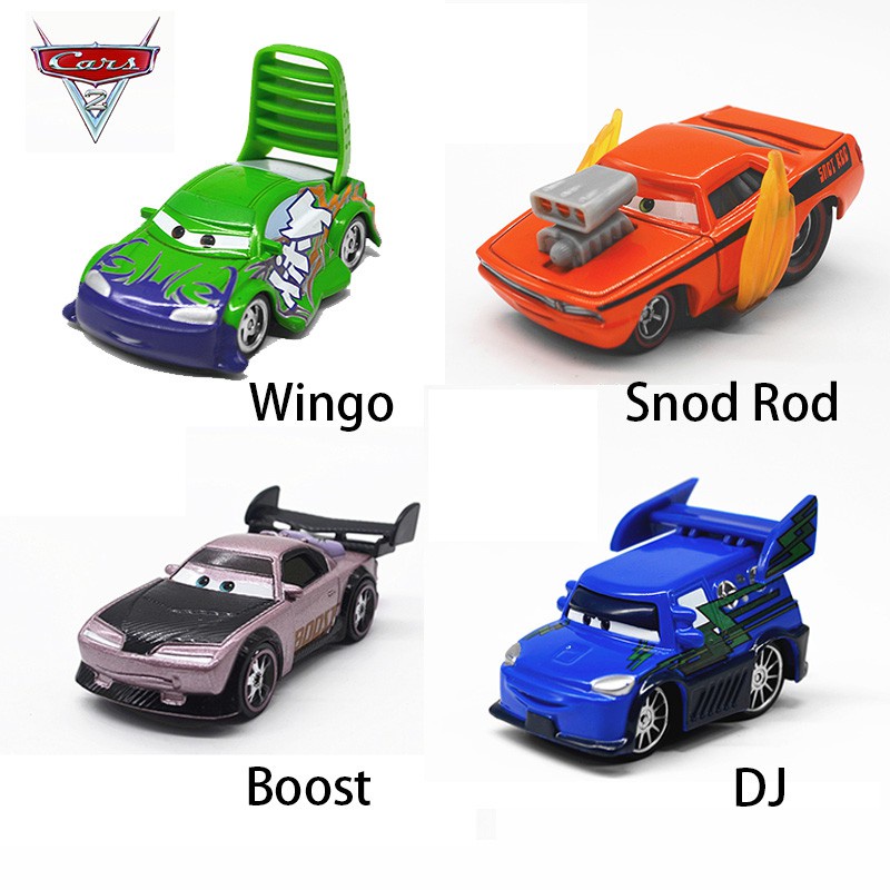 Pixar Cars Figures Action Toy Drag Racing DJ Wingo Boost Snod Rod ...