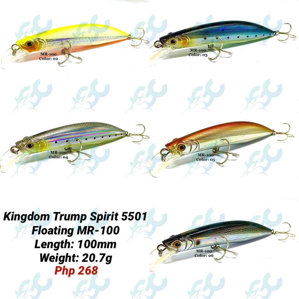 Kingdom Trump Spirit 5501 Floating MR-100 100mm/20.7g Fishing Lure