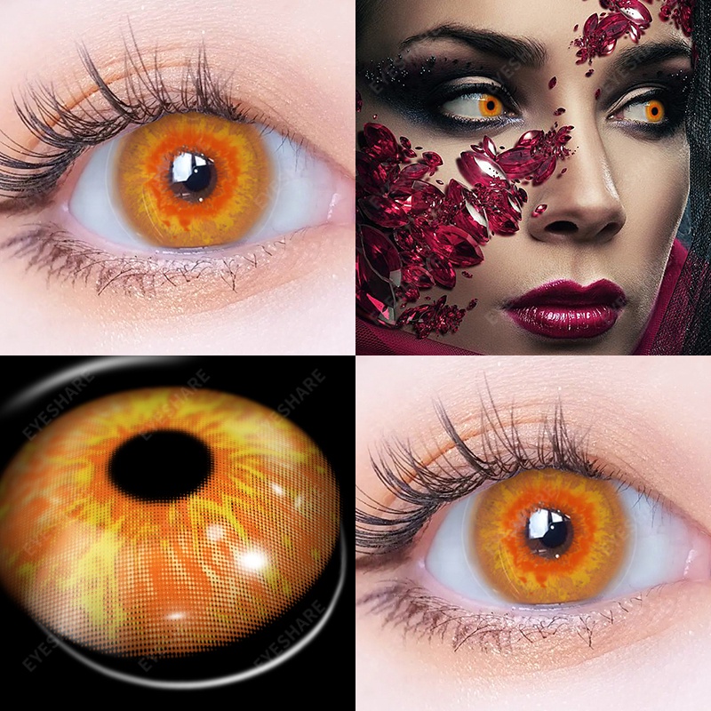 Eyeshare 1 Pair Cosplay Contact Lenses Anime Halloween Contact Lens 14