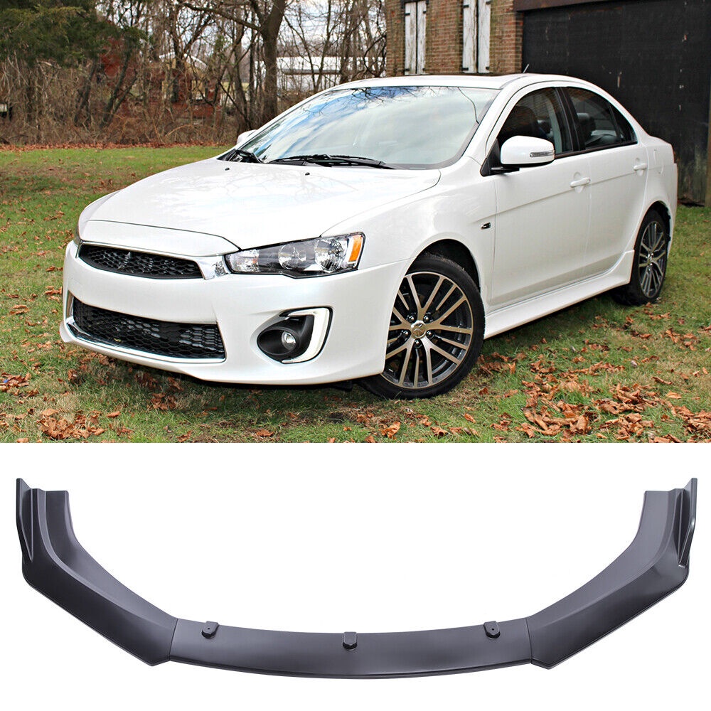 LANTOP For Mitsubishi Lancer 2008-2017 Front Splitter Bumper Lip Chin ...