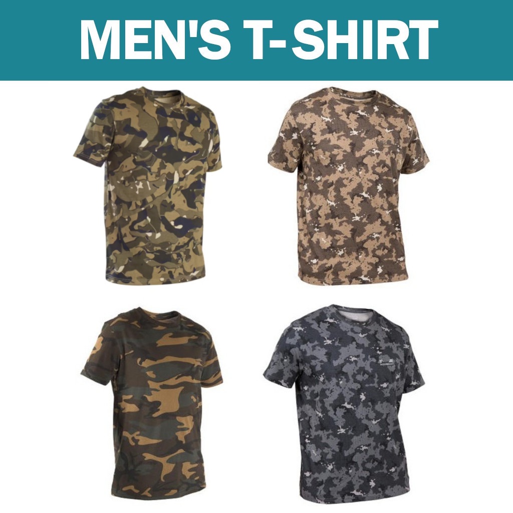 Camouflage t shirt decathlon hotsell
