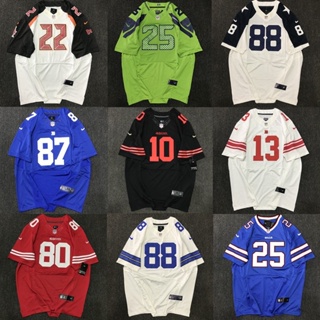 NFL Jersey Rugby American Football Plus Size Hip Hop Mesh Half Sleeve  hiphop Hip-Hop boy Rapball Clothes Men Women