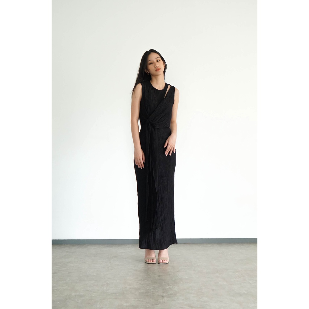 PAFON Judy Dress Maxi Dress for Woman Black | Shopee Philippines