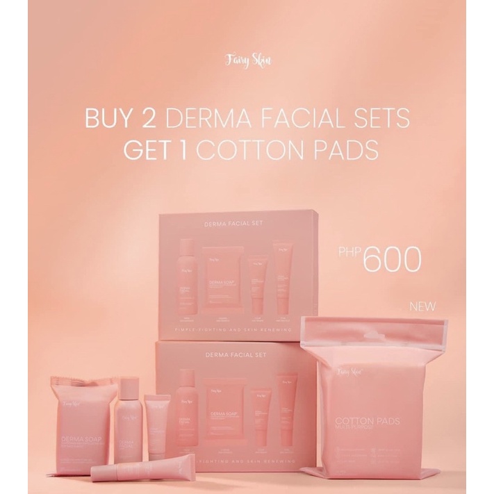 Fairy Skin B2T1 COTTON FREE Derma Set New Packaging | Fairy derma set ...