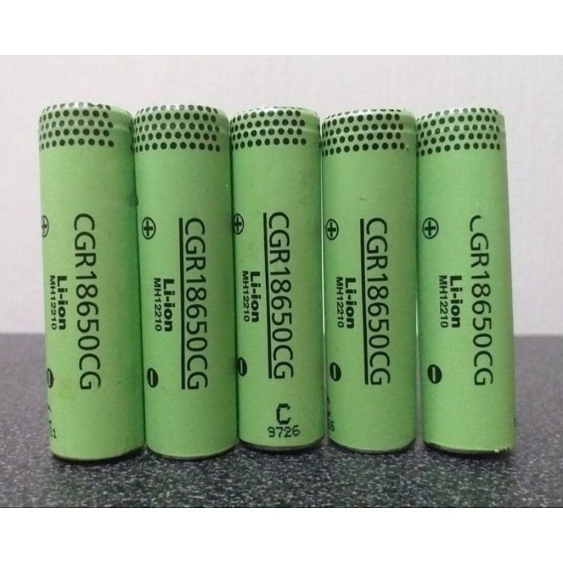 Original Panasonic CGR18650A /CE/CG (Lime Green) True Rated Capacity ...