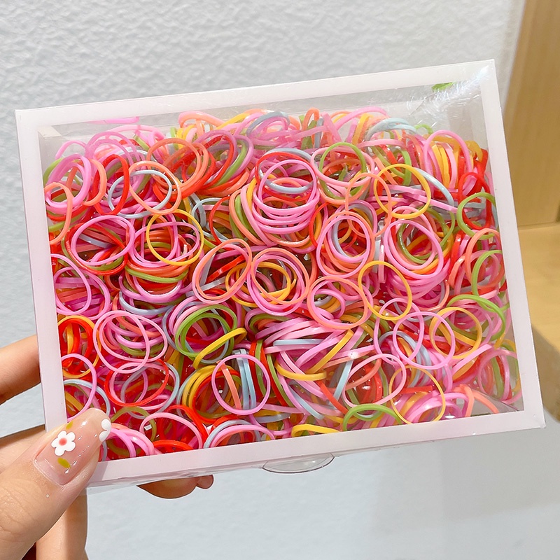 Disposable Rubber Band Baby Kids Small Hair Band Transparent Candy ...