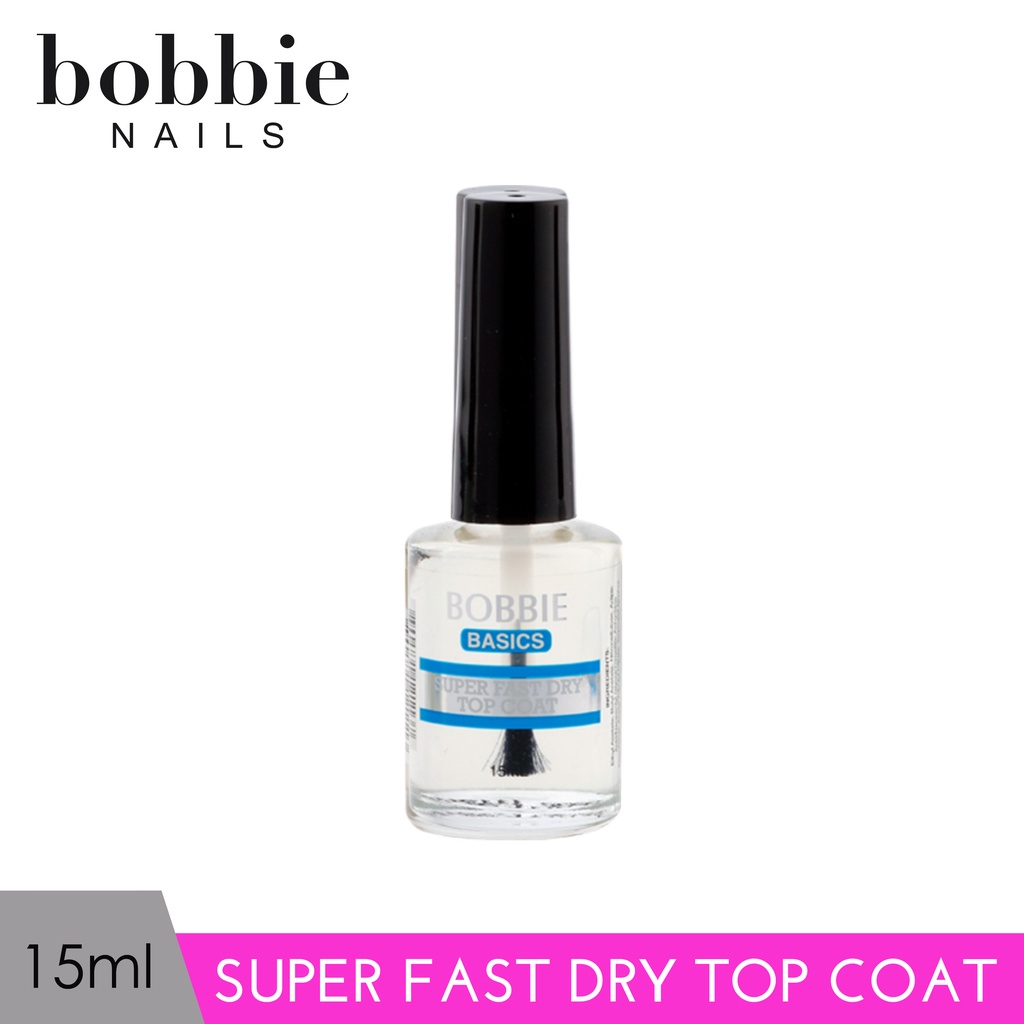 Bobbie Nail Basics Super Fast Dry Top Coat 15ml | Shopee Philippines