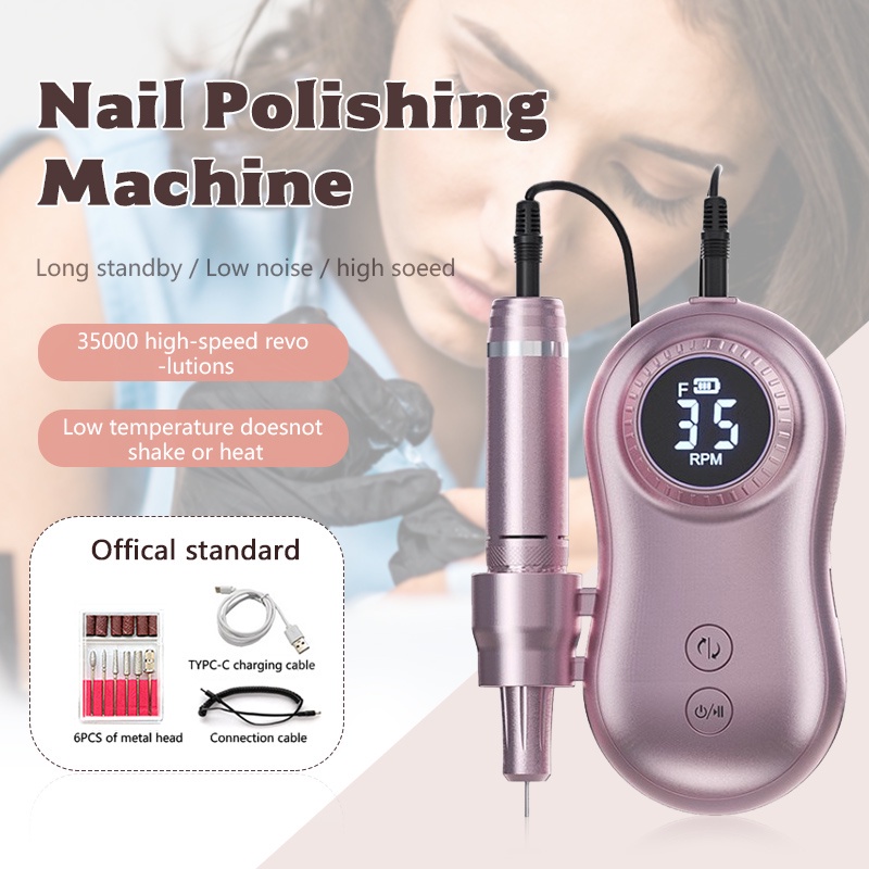 NEW 35000RPM Nail Drill Rig Electric Nail Machine Nail Polisher ...