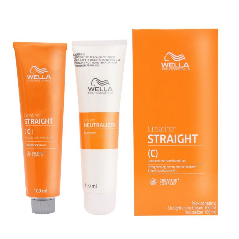 Wella Straight Wella Straightening Cream and Neutralizer Single ...
