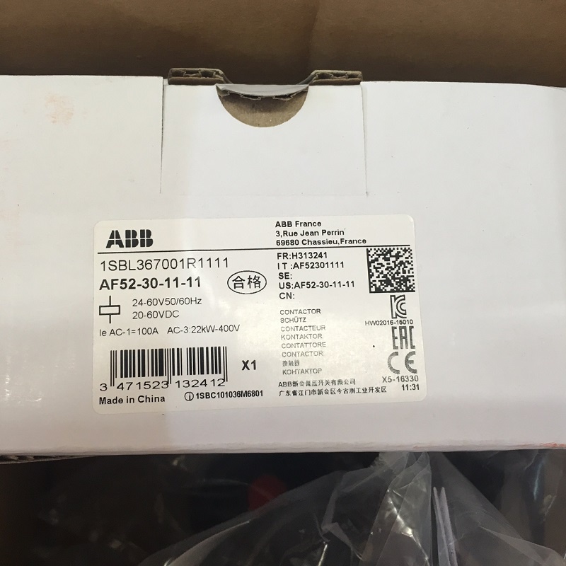 ABB 3-ploe contactors AF series AC/DC operated 1NC+1NO 52A 22kw AF52-30 ...