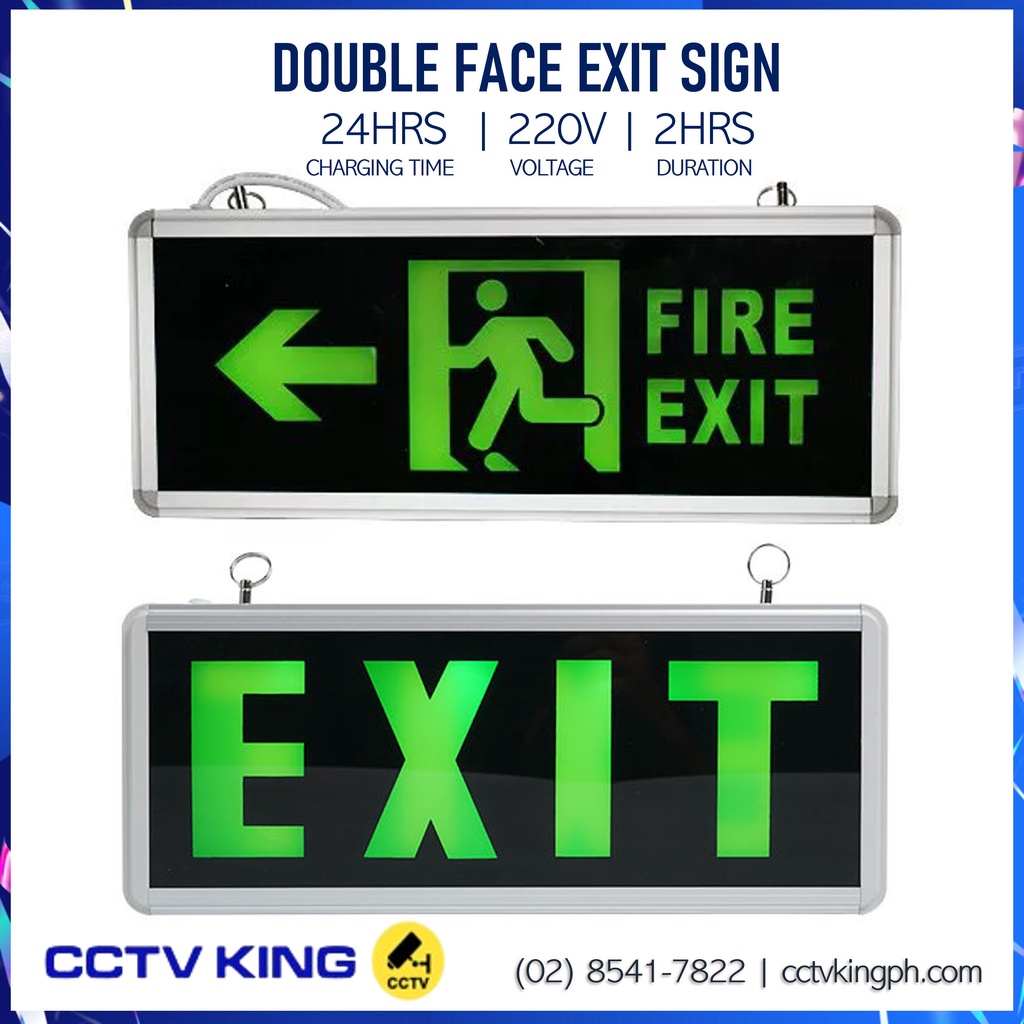 LED Exit Sign | Fire Exit | Shopee Philippines