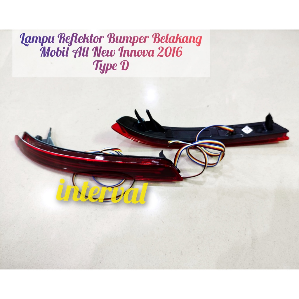 Rear Bumper LED Reflector Lights for All New Innova 2016 Reflector ...