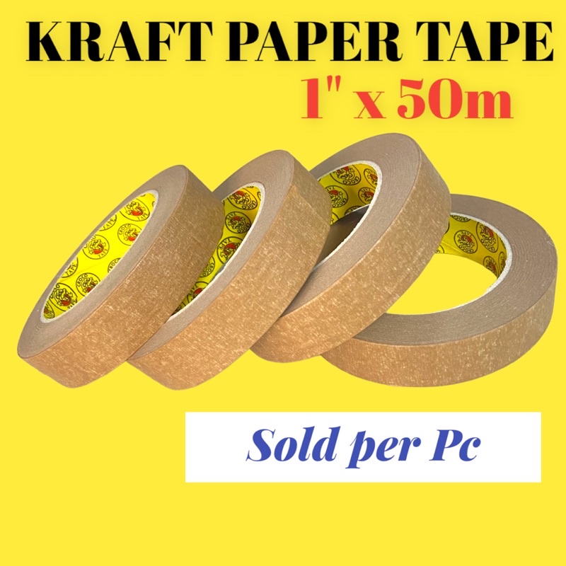 Kraft Tape (1" x 50m)Sold per Pc Shopee Philippines
