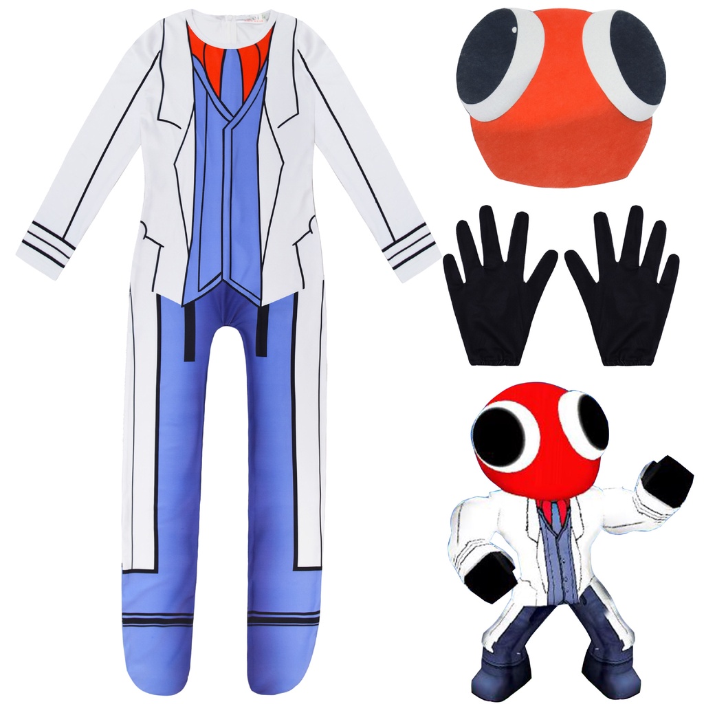 Kids Roblox Rainbow friend Game Cosplay Costume with Mask Gloves Boys Girls  Anime Bodysuit Halloween Carnival Fancy Dress Party Jumpsuit