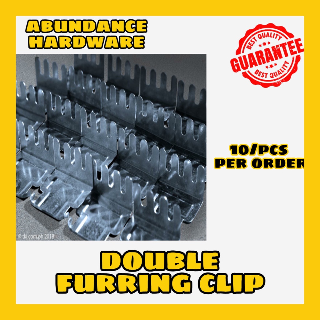(10pcs)W CLIP DOUBLE FURRING CLIP W CLIP METAL FURRING WALL CLIP FOR