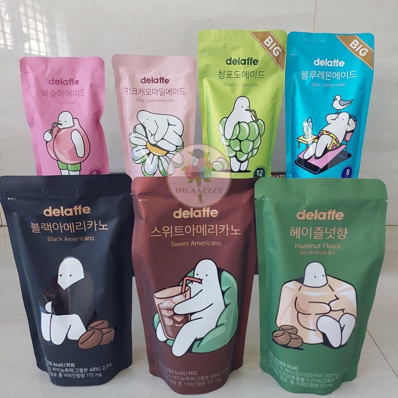 Delaffe Coffee Juice Korean Pouch Drink Onhand Shopee Philippines