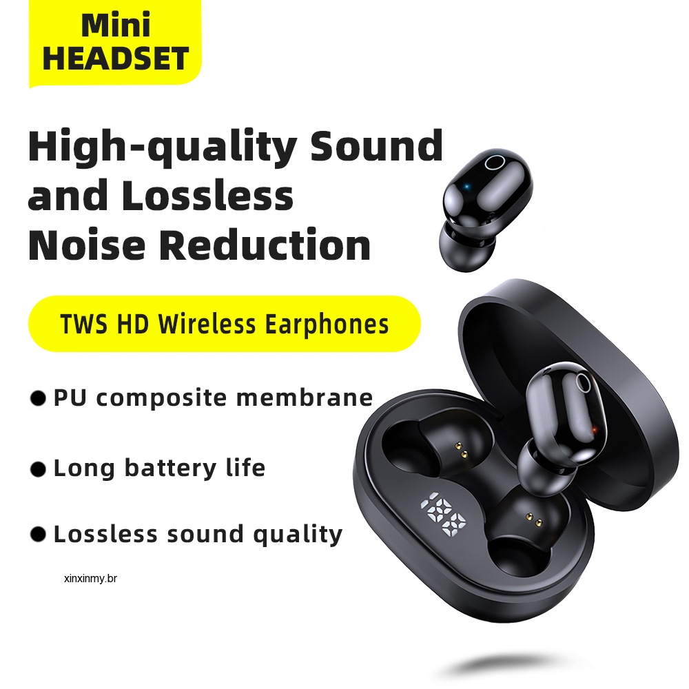 Xiaomi Stereo Earbuds Bluetooth Wireless Headphone TWS Sports Headset  Touch Control HiFi Music Earphone with Mic for ios/ adnroid phones