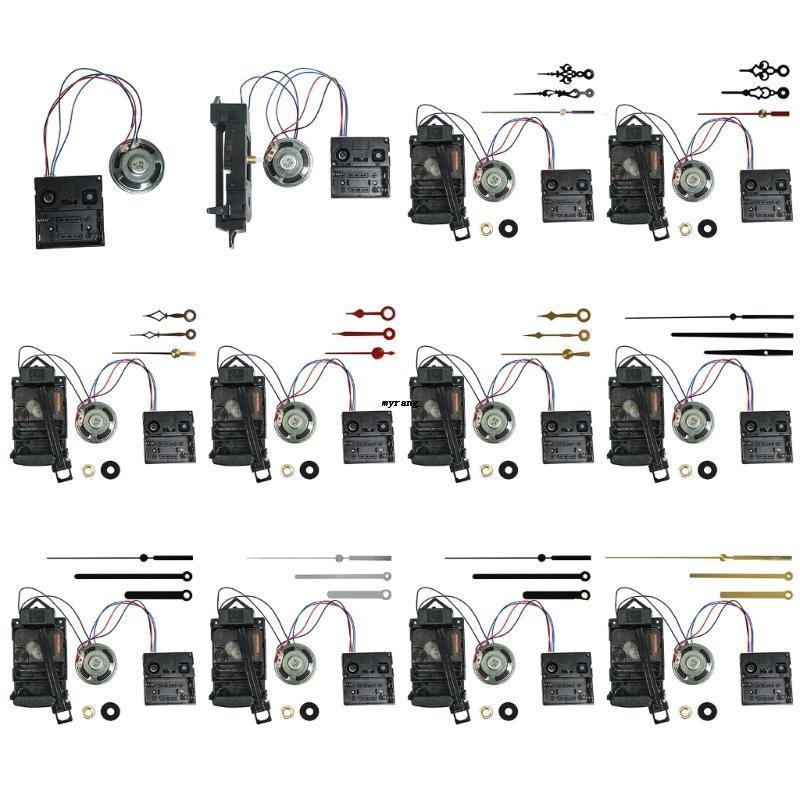 Wall Quartz Pendulum Clock Movement Mechanism with Long Shaft Music Box ...