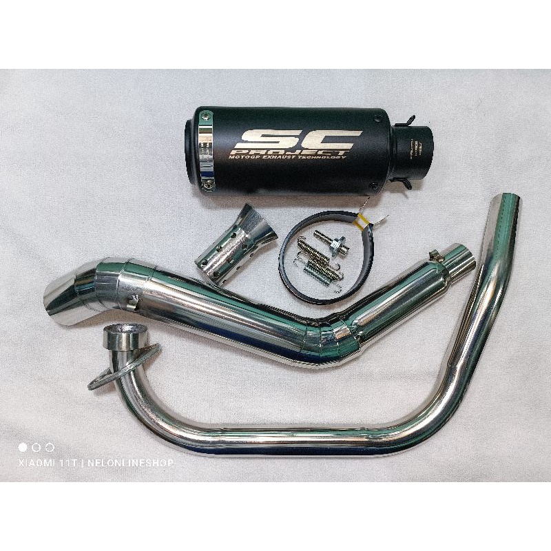 Sc Project with Elbow Stainless for Suzuki Gixxer 150/155 Carb | Shopee ...