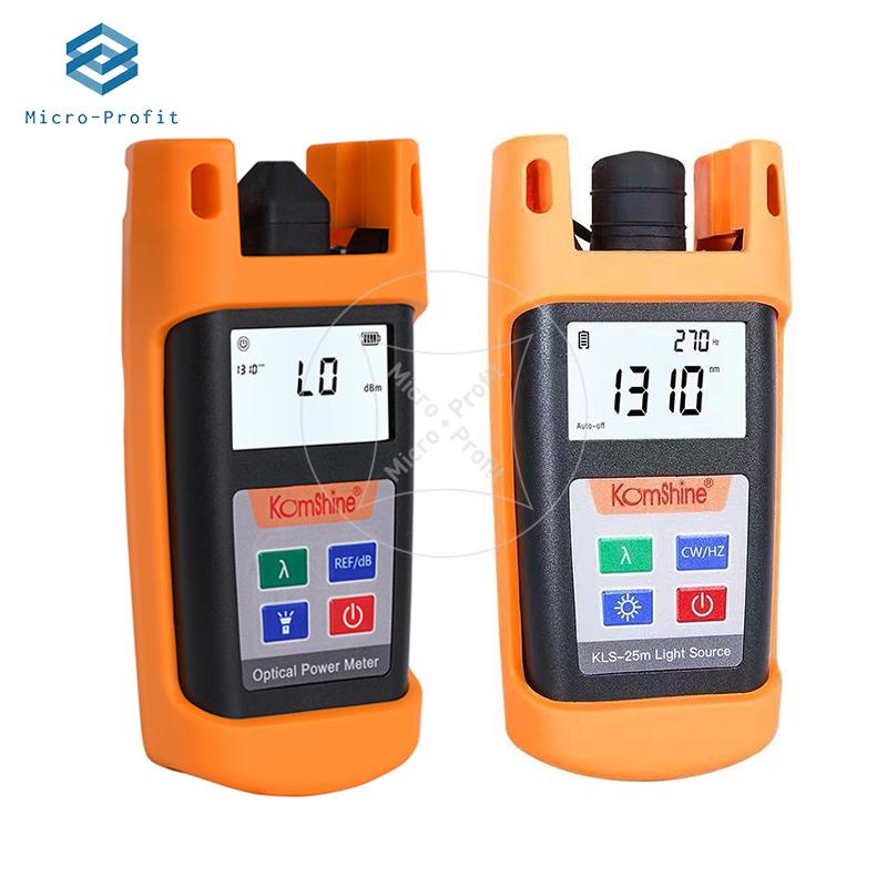 KomShine KPM25 Optical Power Meter Singlemode Fiber Light Source KLS